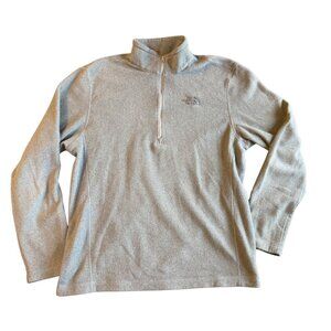 The North Face Men’s Quarter Zip Fleece Pullover Gray Size M